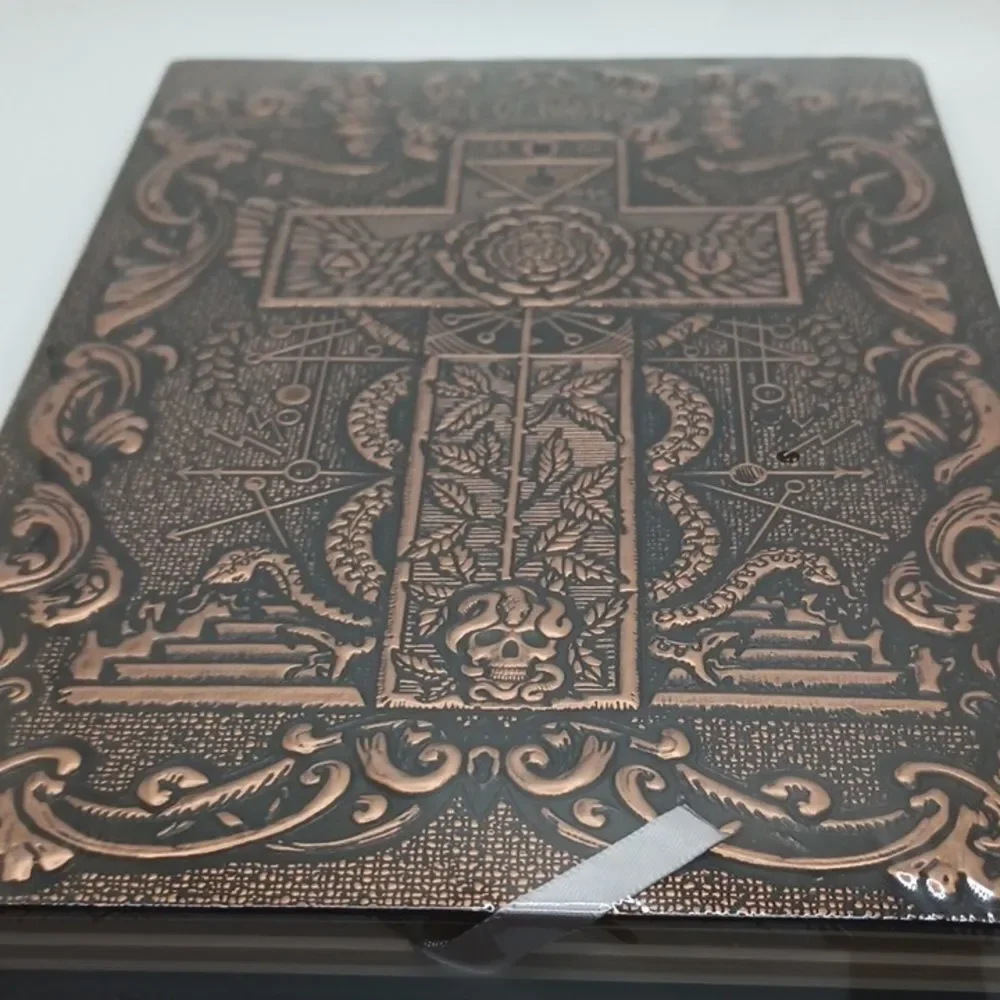 COPPER cross embossed journal notebook manifest diary with pen